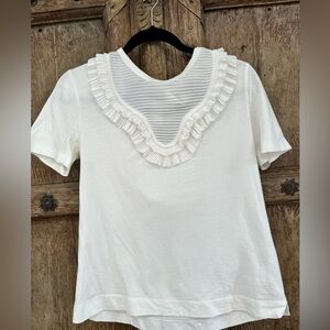 Sandro Paris white blouse